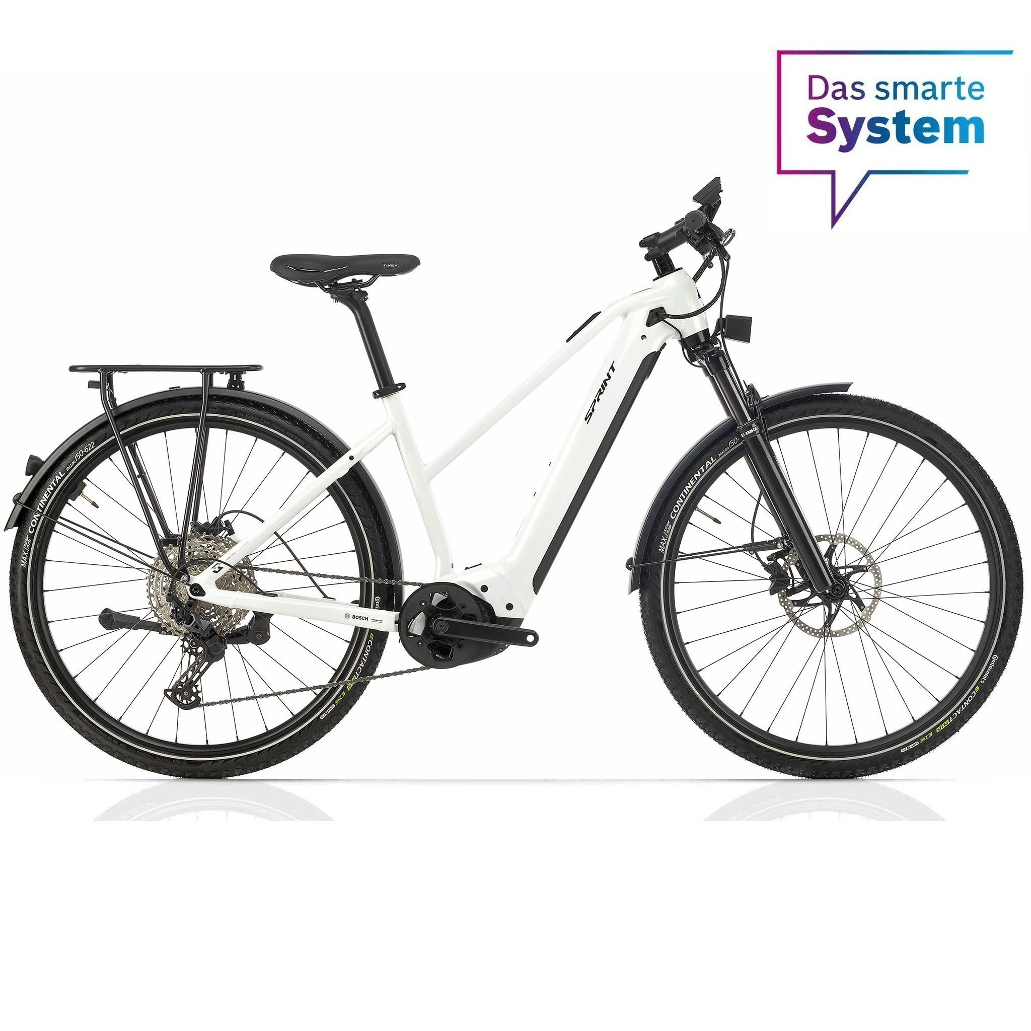 29" Damen E-SUV MTB VAYRON M 4.0 BOSCH PERFORMANCE LINE CX Smart System POWERTUBE 750 Wh 12 GANG SHIMANO SLX RD-M7100-SGS Weiss