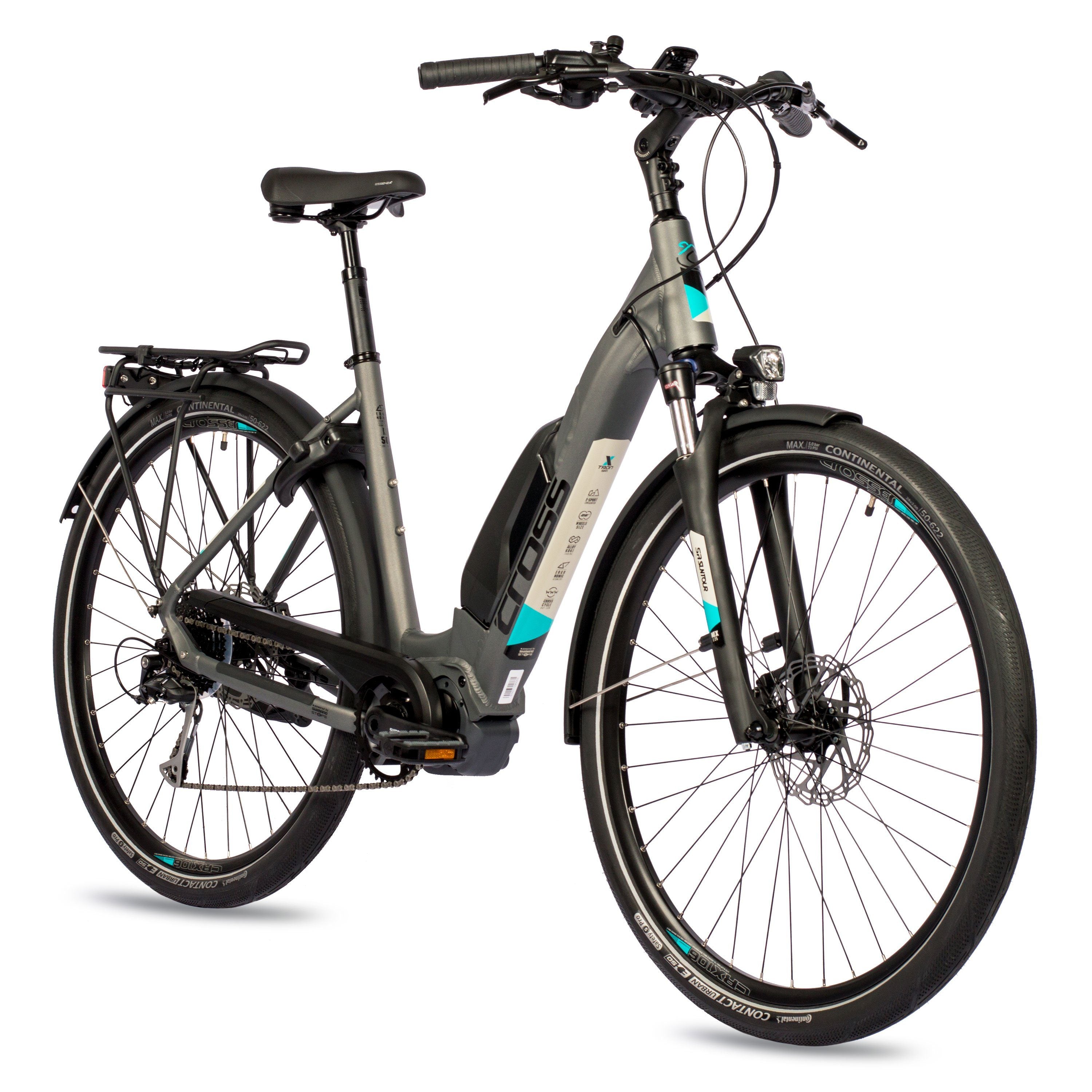 28" E-Bike Trekking Fahrrad LS WAVE X-Tron SR1 SHIMANO STEPS E-6100 504Wh 9 GANG SHIMANO ALIVIO
