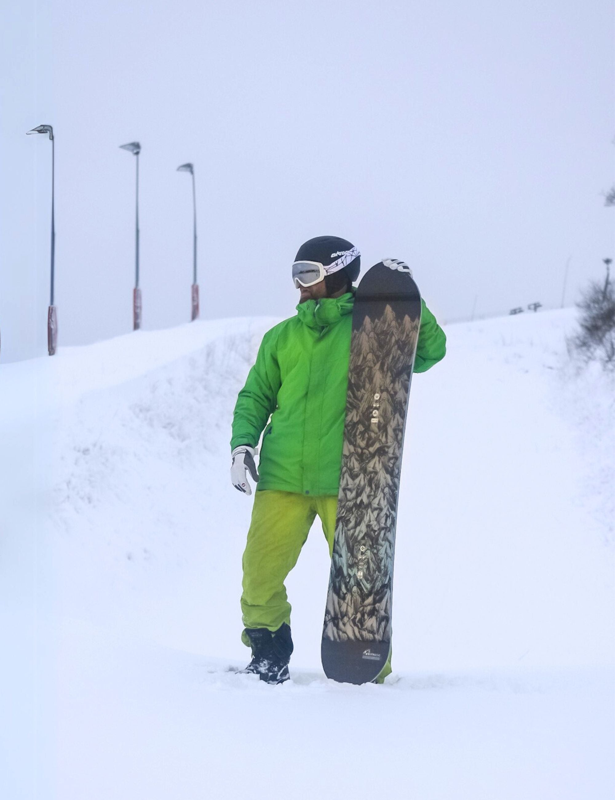 Herren Snowboard  MOUNTAIN LINES Zero Rocker Wide Setprodukt