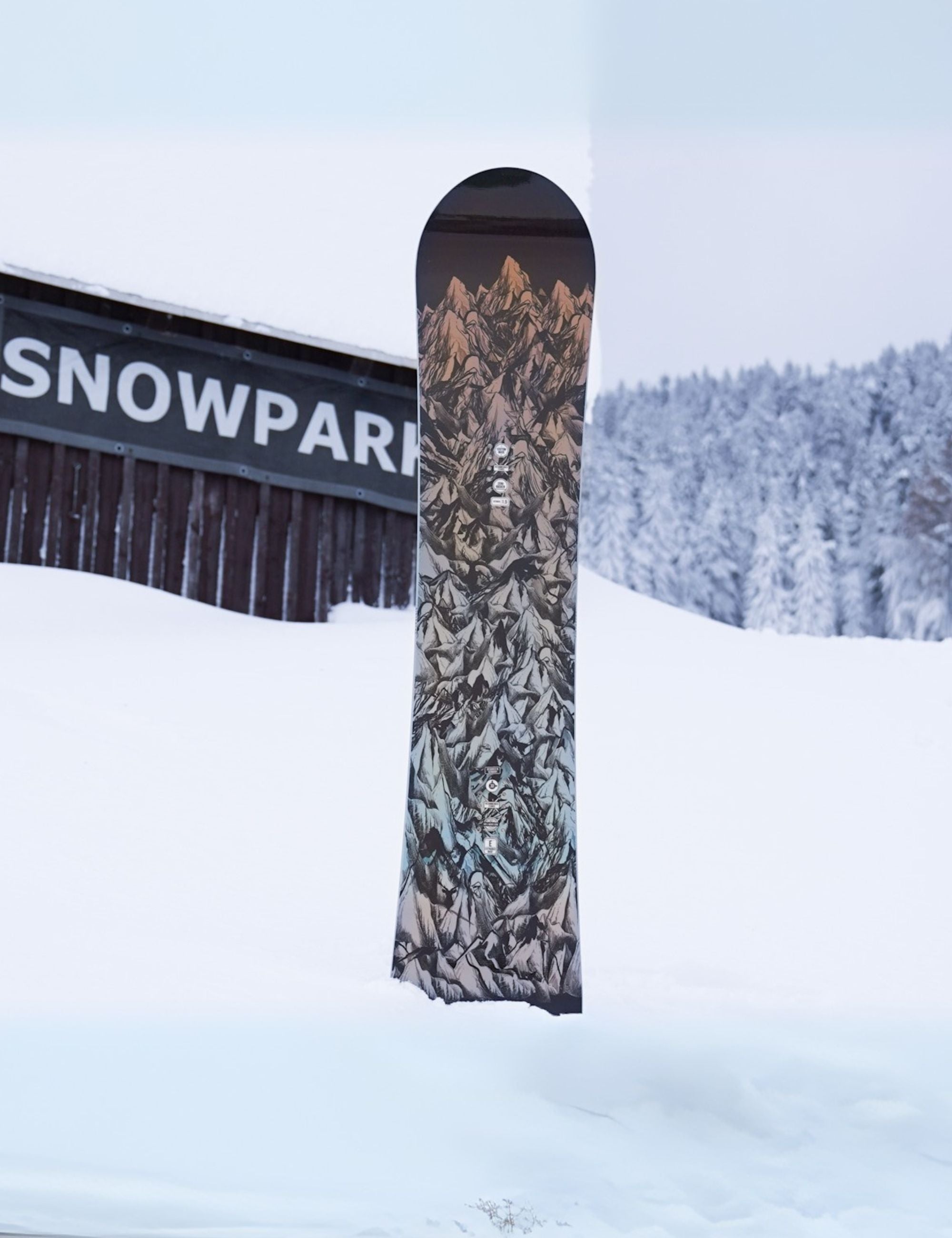 Snowboard homme MOUNTAIN LINES Zero Rocker Wide