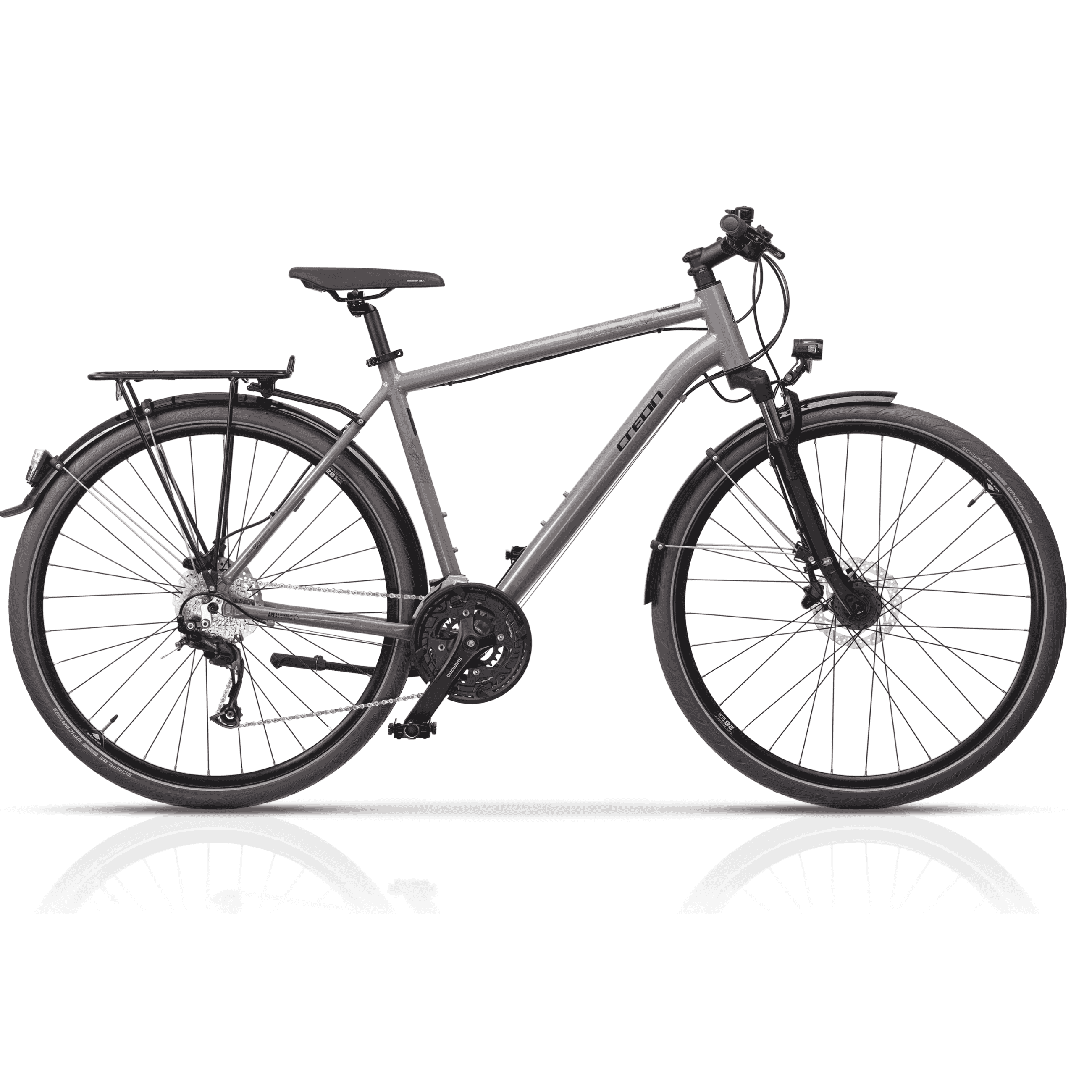 28" Herren Trekking Fahrrad AREAL DB Trekkingrad 24 x Gang Shimano Alivio RD-M3100 SGS Shadow