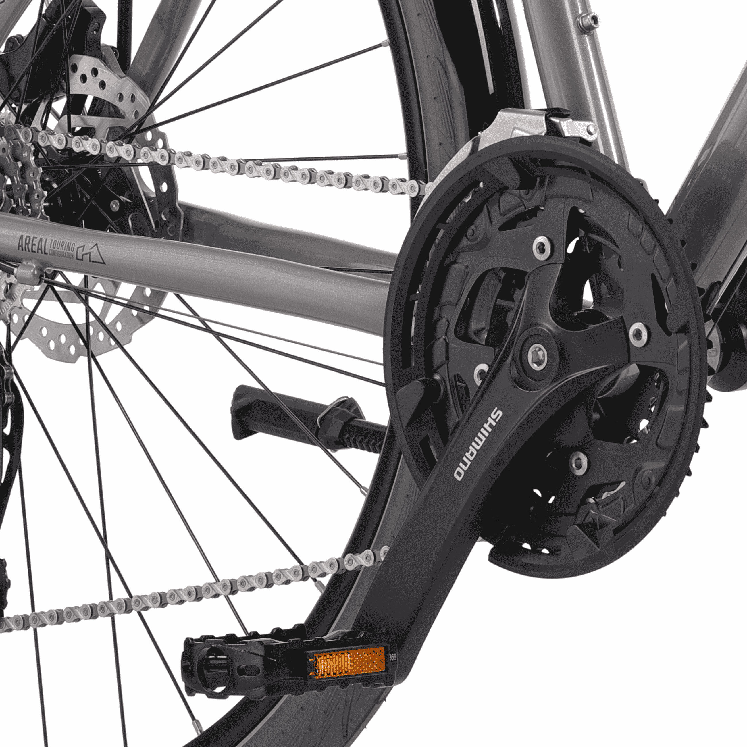 28" Vélo de trekking homme AREAL DB 24 x vitesses Shimano Alivio RD-M3100 SGS