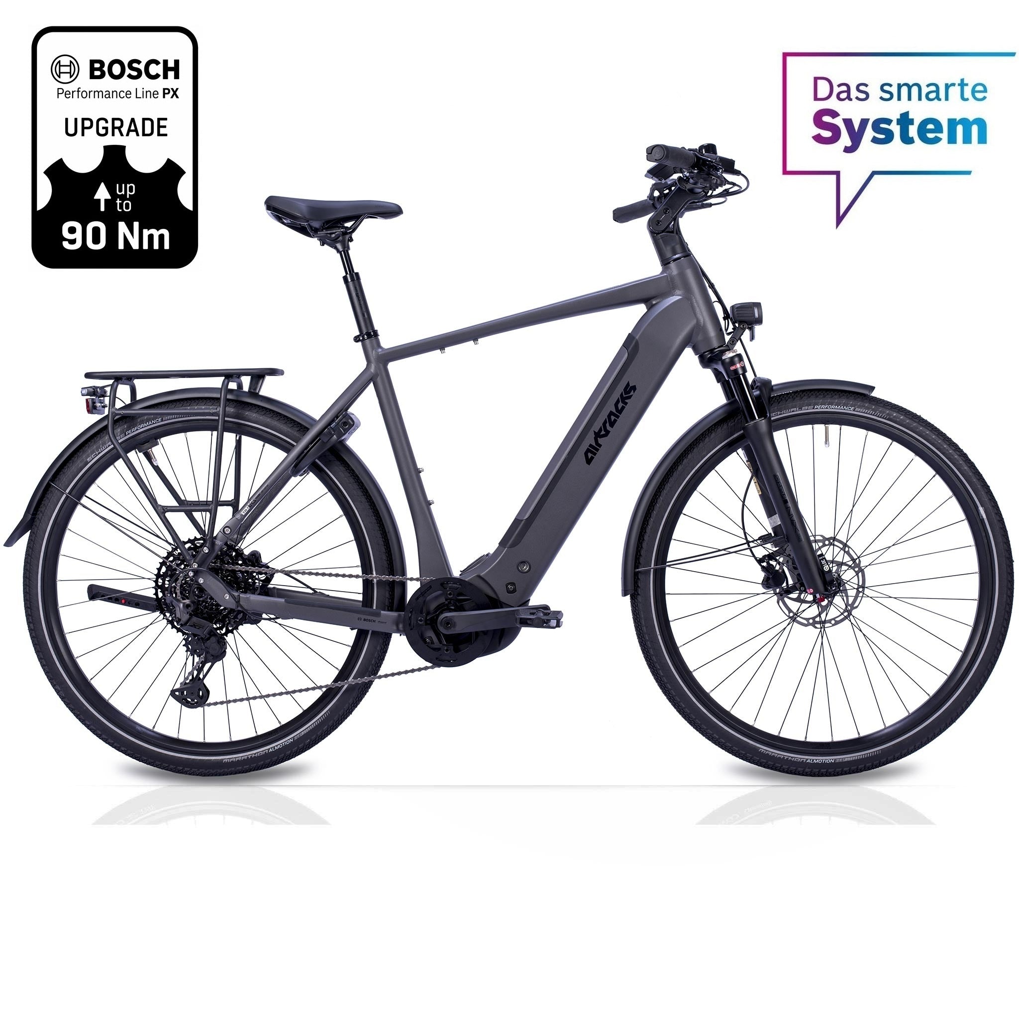 28" Herren E-Bike Trekking Fahrrad TERRA TR1 BOSCH Performance Line PX (Smart) POWERTUBE 800Wh 11 Gang SHIMANO XT RD-M8130 SGS