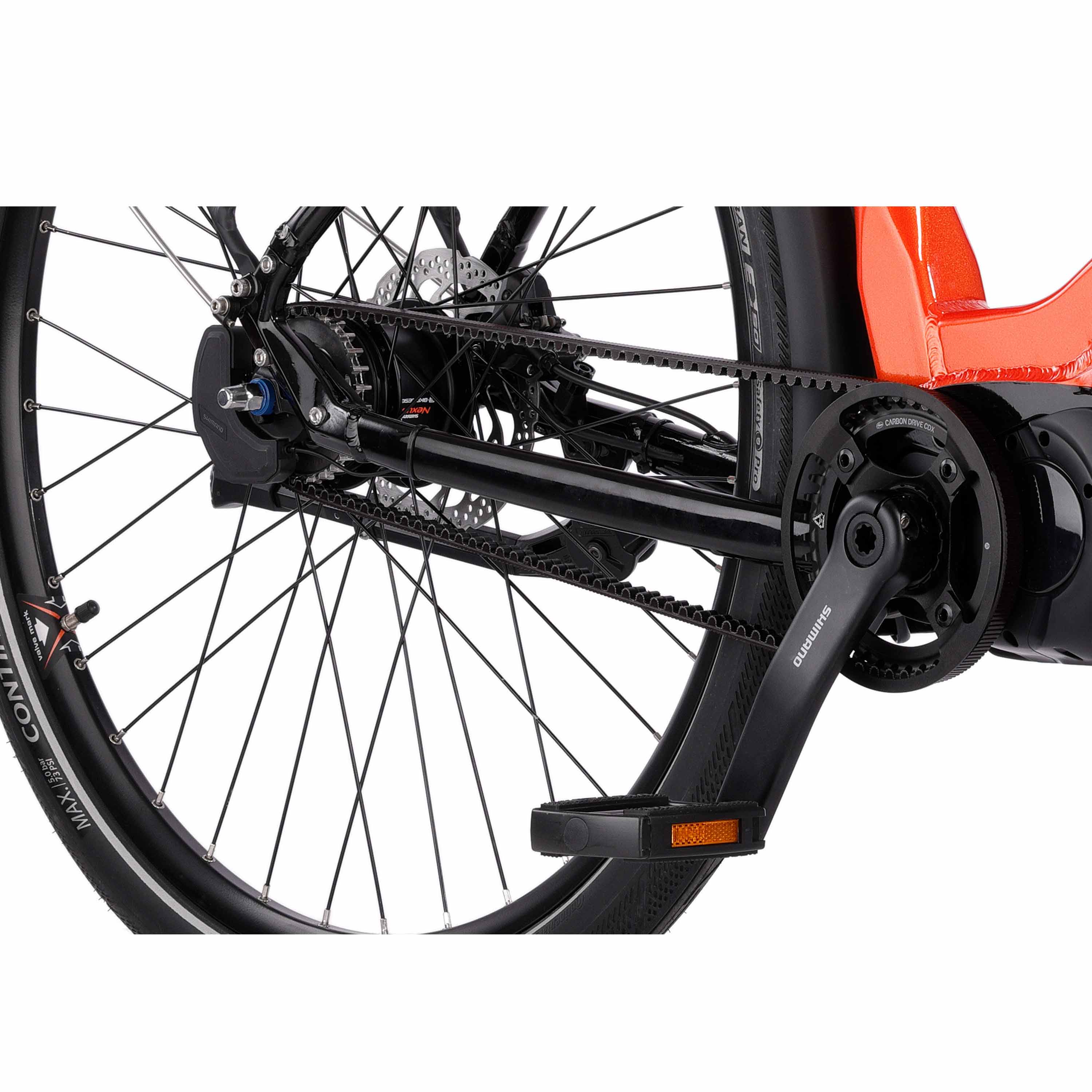 28" FEMMES VÉLO ÉLECTRIQUE CITY E-TOURING 11.9 LS CITY BIKE SHIMANO STEPS E6100 630 WH 5 VITESSES SHIMANO NEXUS INTER