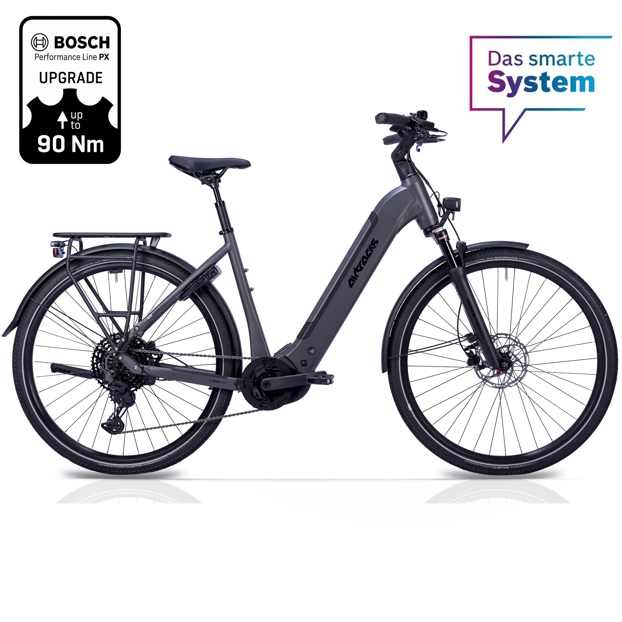 28" Damen E-Bike Trekking Fahrrad LS TERRA TR1 BOSCH Performance Line PX (Smart) POWERTUBE 800Wh 11 Gang SHIMANO XT RD-M8130 SGS