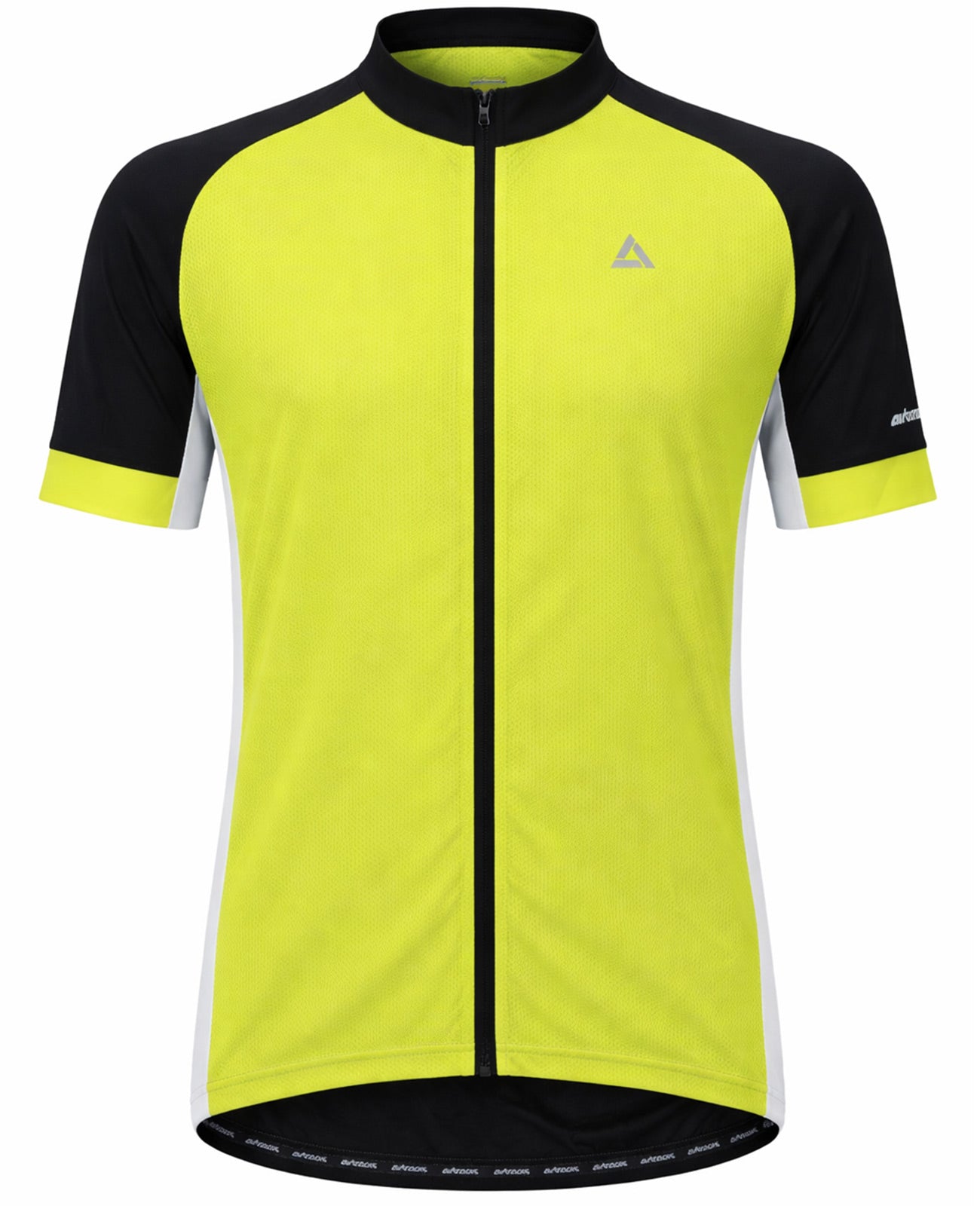 Herren Fahrradtrikot Kurzarm Radtrikot Pro Team Line Neon-Schwarz
