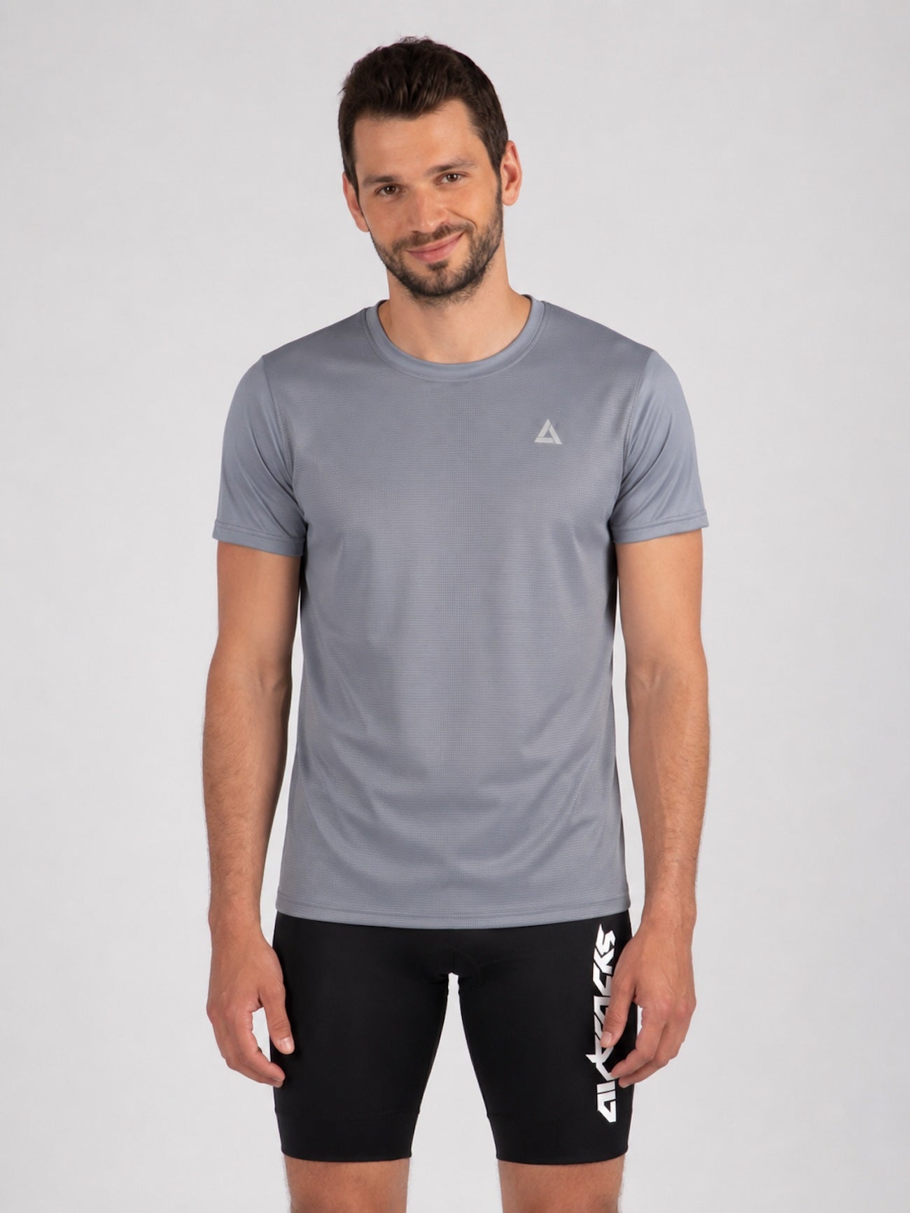 Herren Funktions Laufshirt Kurzarm Comfort Line Grau