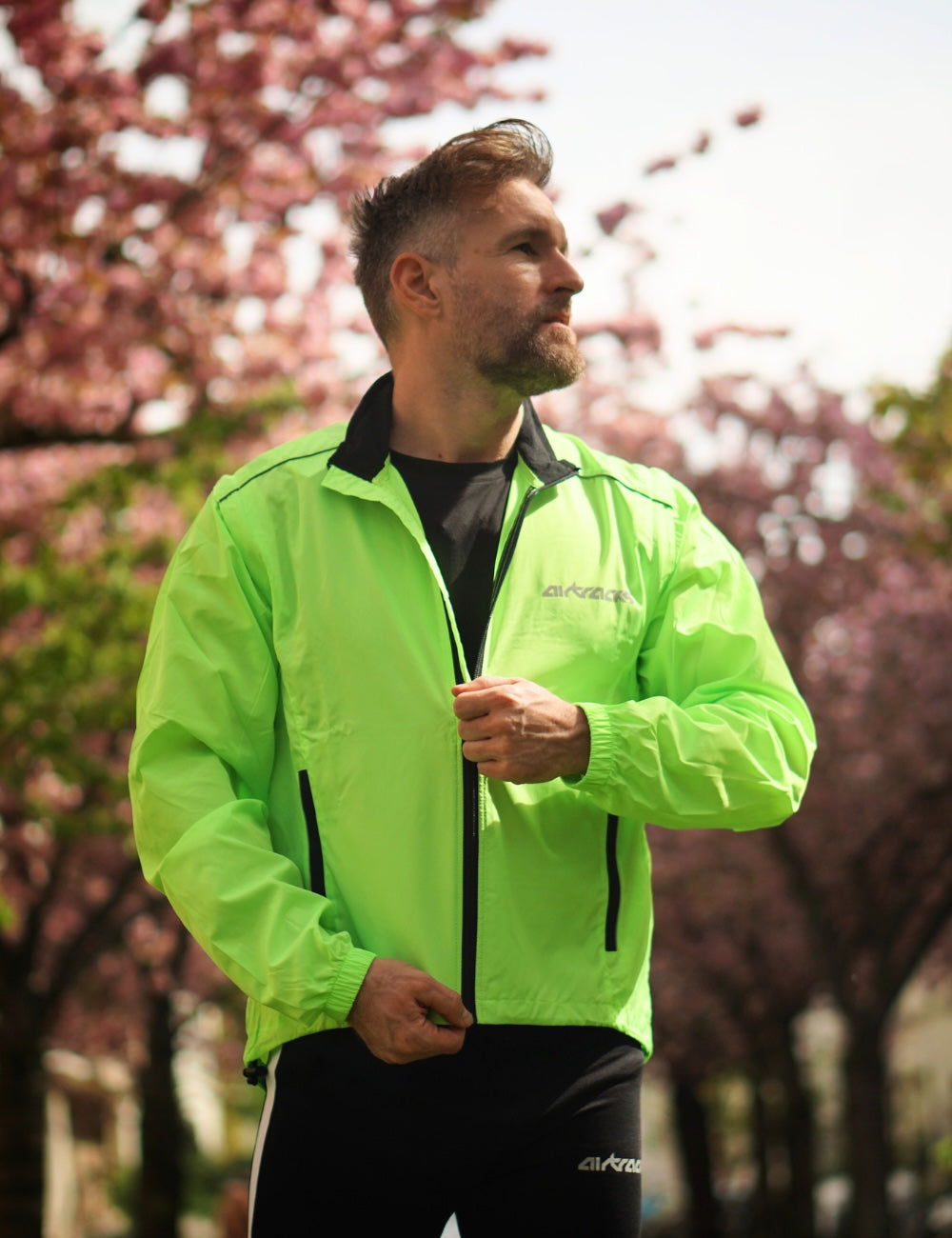 Herren Laufset Multifunktionelle Jacke / Weste + Thermo Laufhose