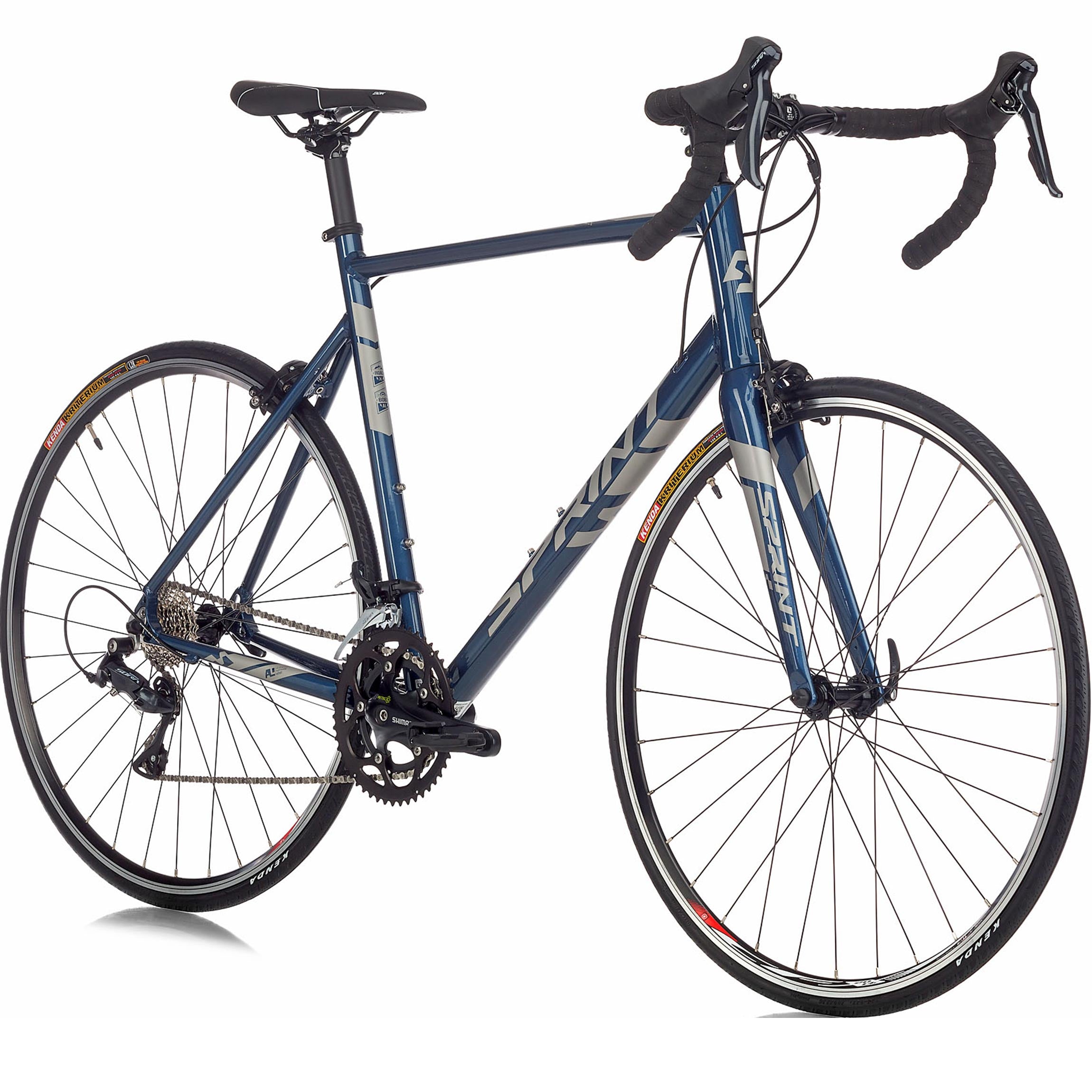 28" Herren Rennrad SPRINT MONZA ELITE Fahrrad CARBON GABEL 2 x 9 Gang SHIMANO SORA RD-R3000 Blue / Gloss