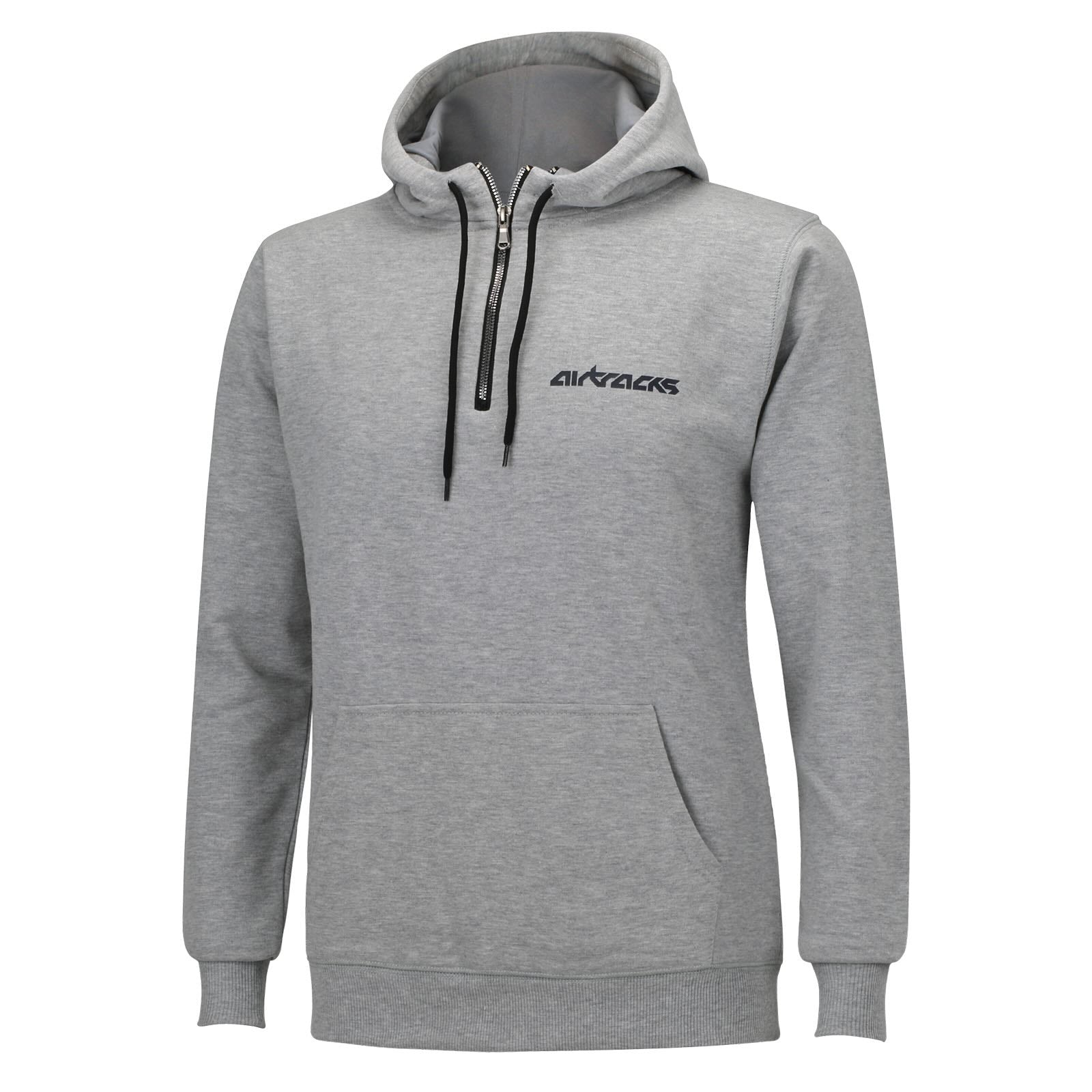 Winter Sweatshirt Crew Team Pro mit Kapuze und Zip Grau