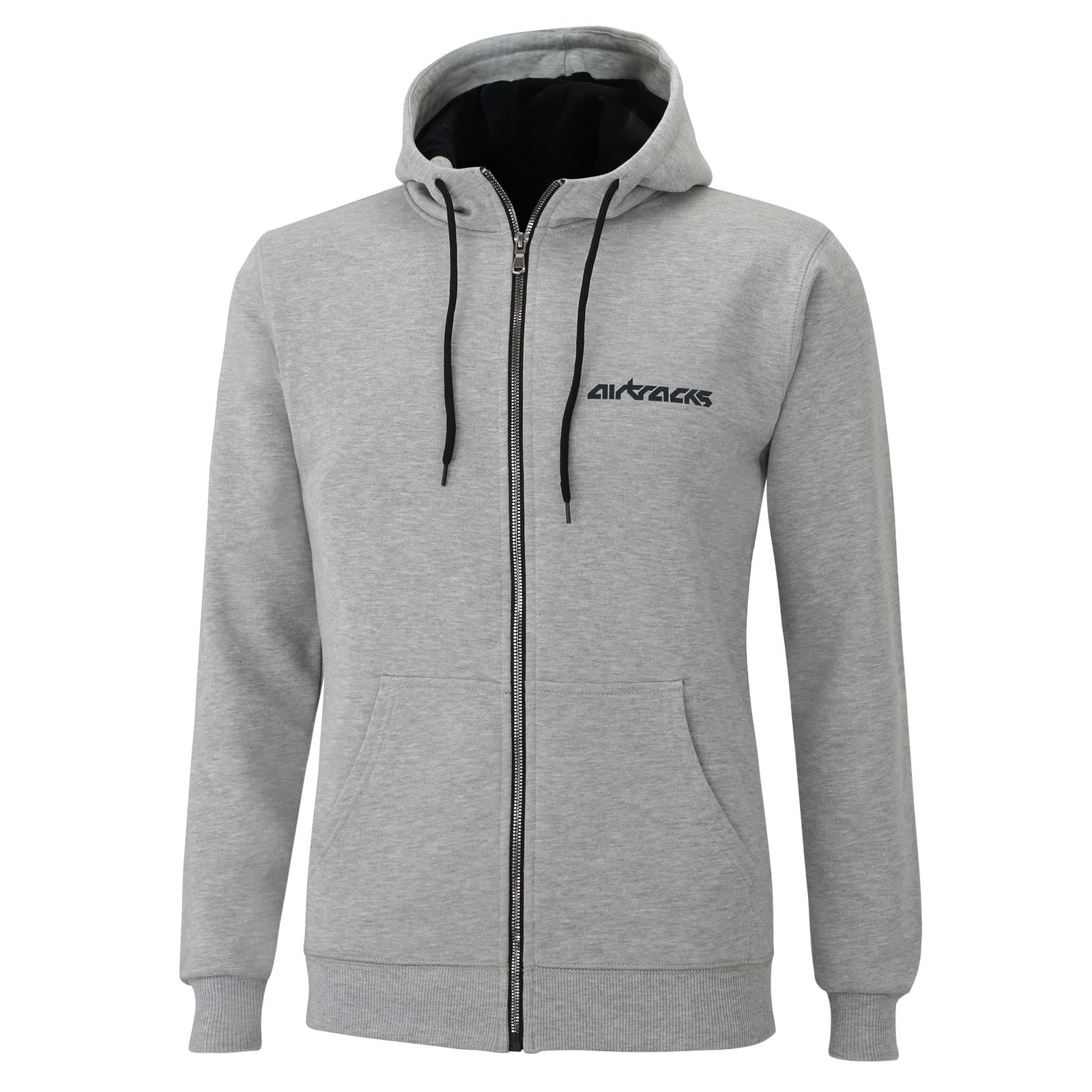 Winter Sweatshirt Crew Team Pro mit Kapuze und Full Zip Grau