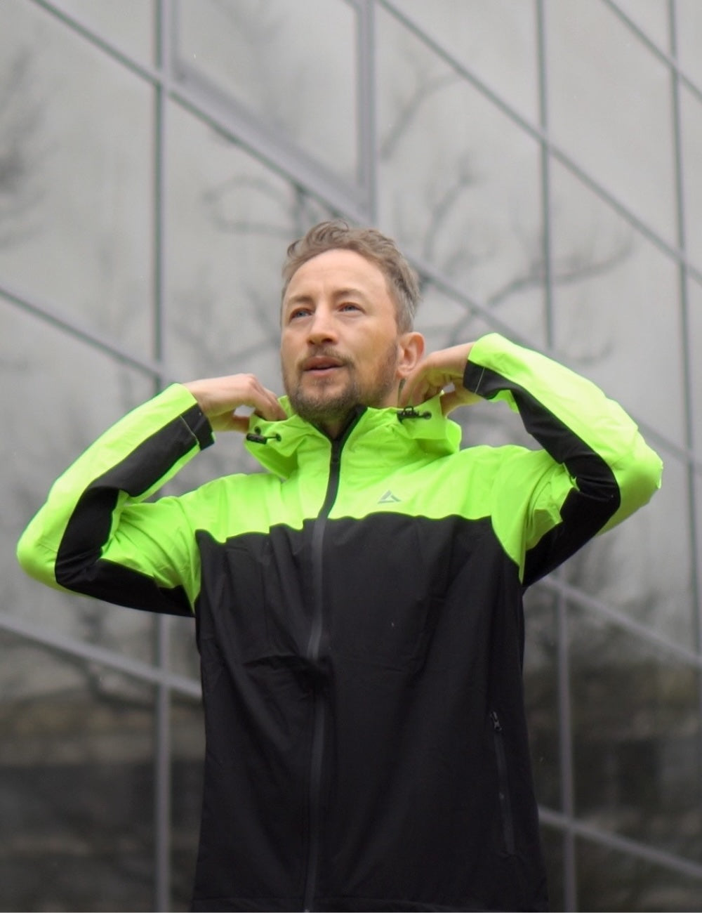 Herren Thermo Laufset Regenjacke + Thermo Laufhose Lang