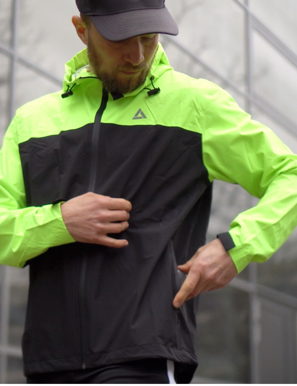 Herren Thermo Laufset Regenjacke + Thermo Laufhose Lang