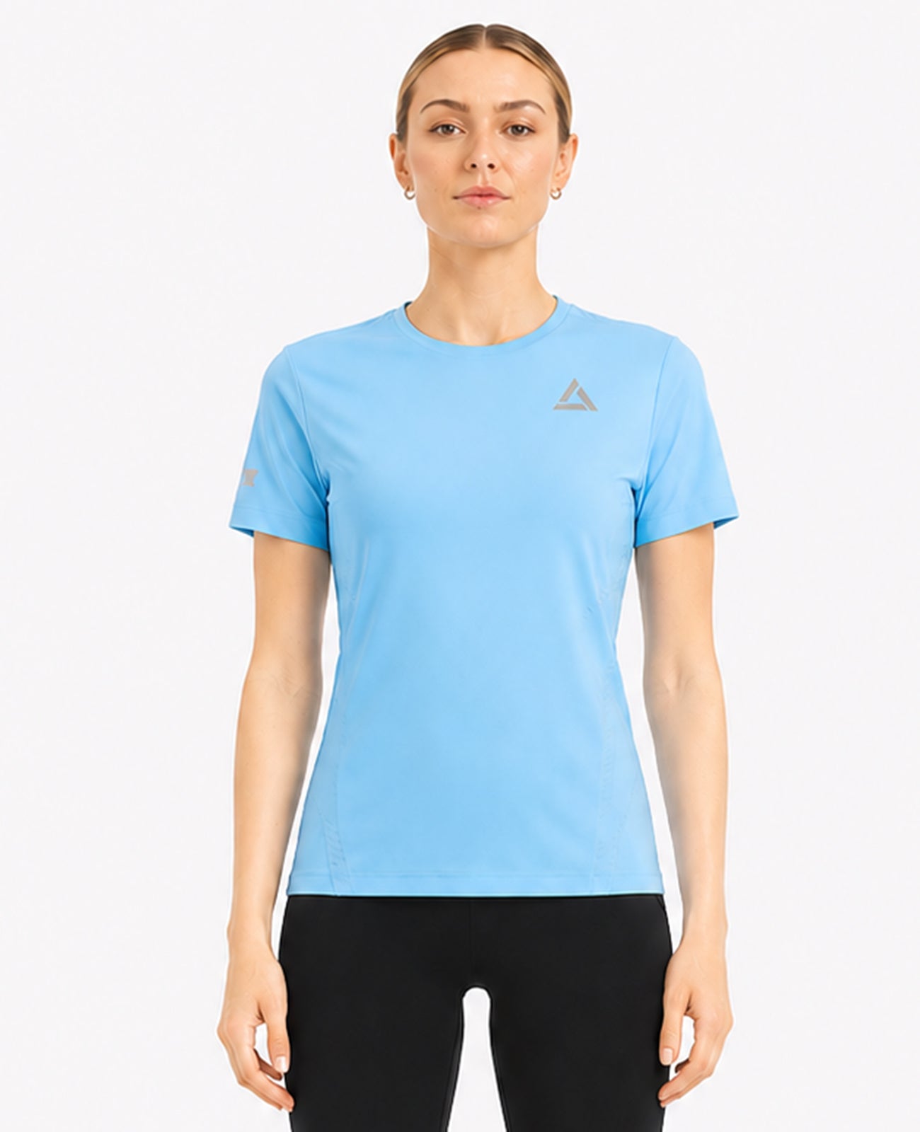 Damen Funktions Laufshirt Kurzarm Pro Line Celeste