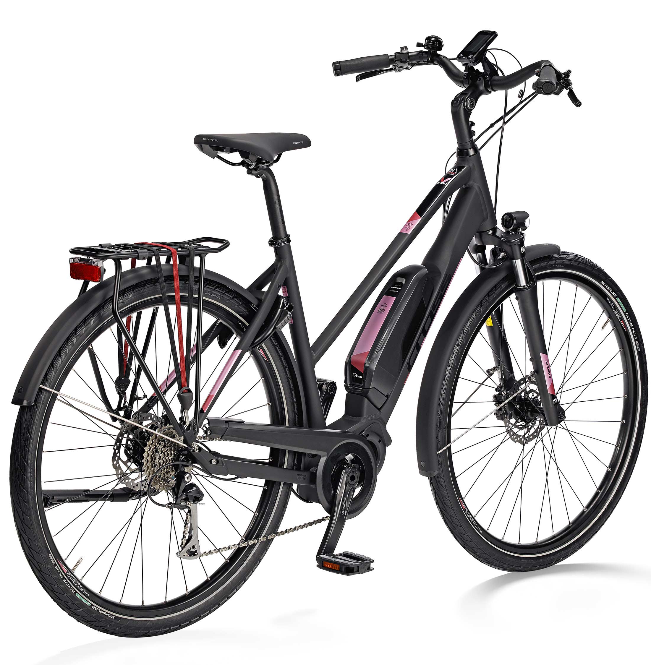 28" E-Bike Damen Trekking Fahrrad V-Tron SHIMANO STEPS E-6100 504Wh 9 GANG SHIMANO ALIVIO RD-T4000 SGSL