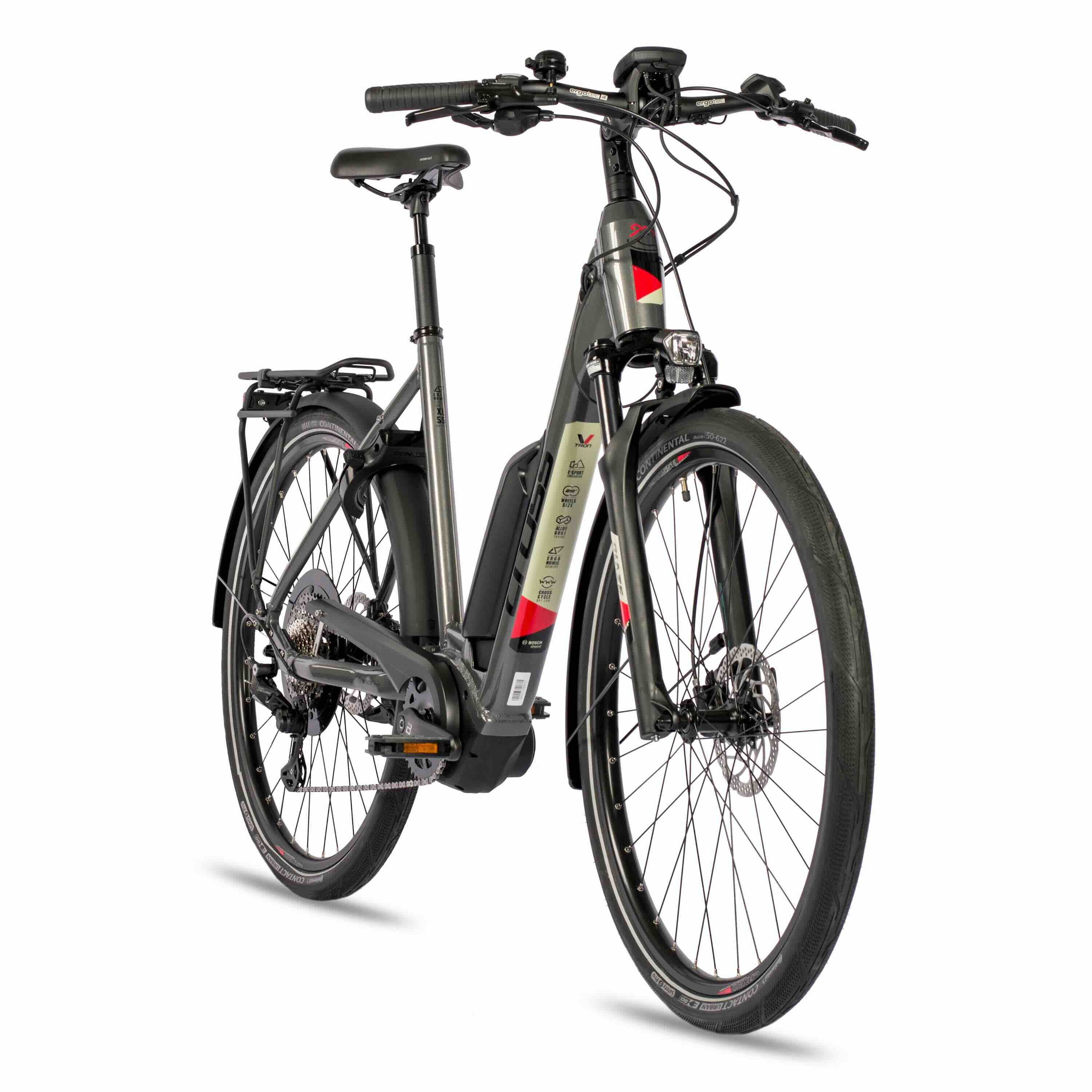 28"  Bicicleta eléctrica de trekking LS WAVE V-Tron BOSCH ACTIVE PLUS LINE 500Wh 10s SHIMANO DEORE