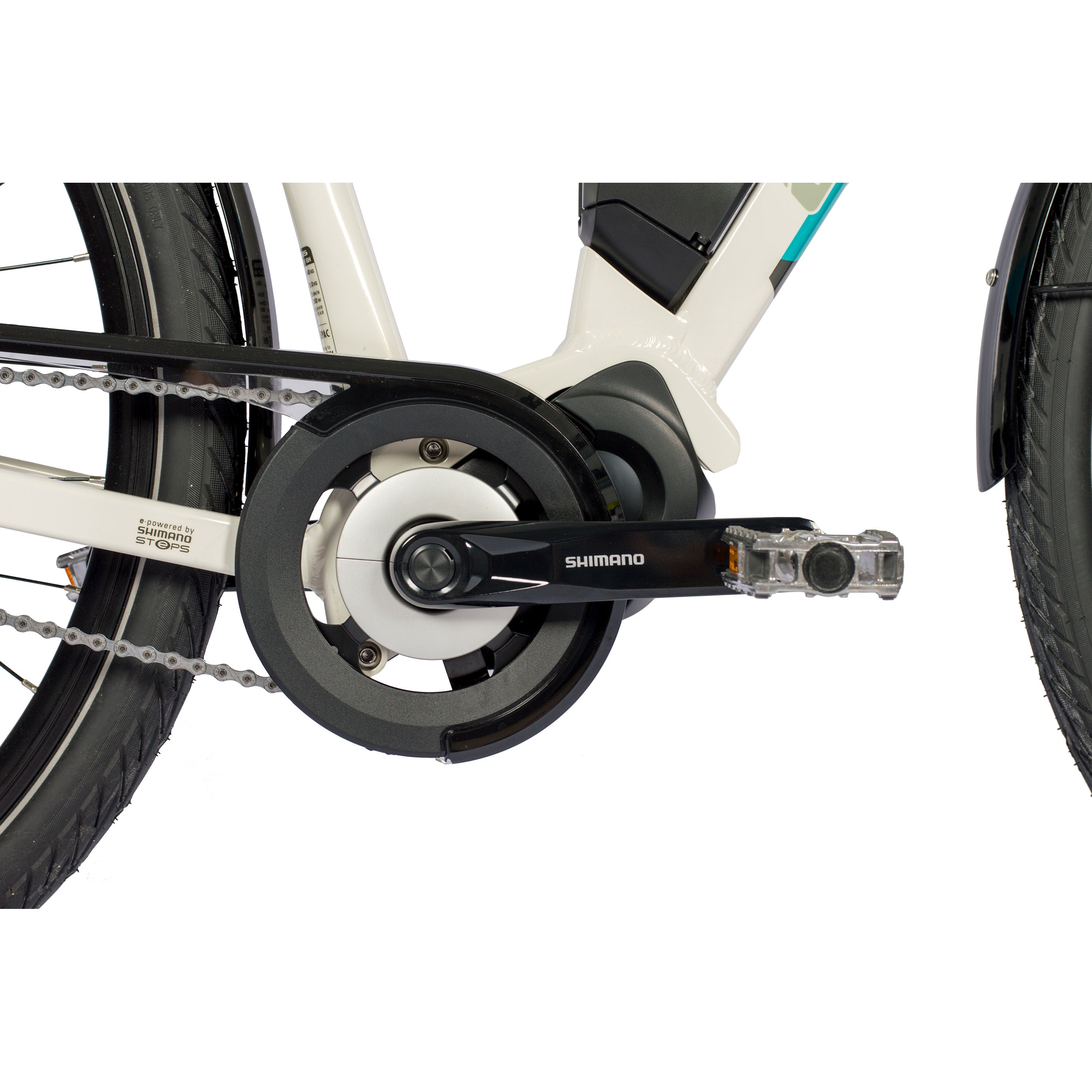 28" BICICLETA ELÉCTRICA DE PARA MUJER, CITY V-TRON SHIMANO STEPS E-5000 418Wh 7 VELOCIDADES SHIMANO NEXUS