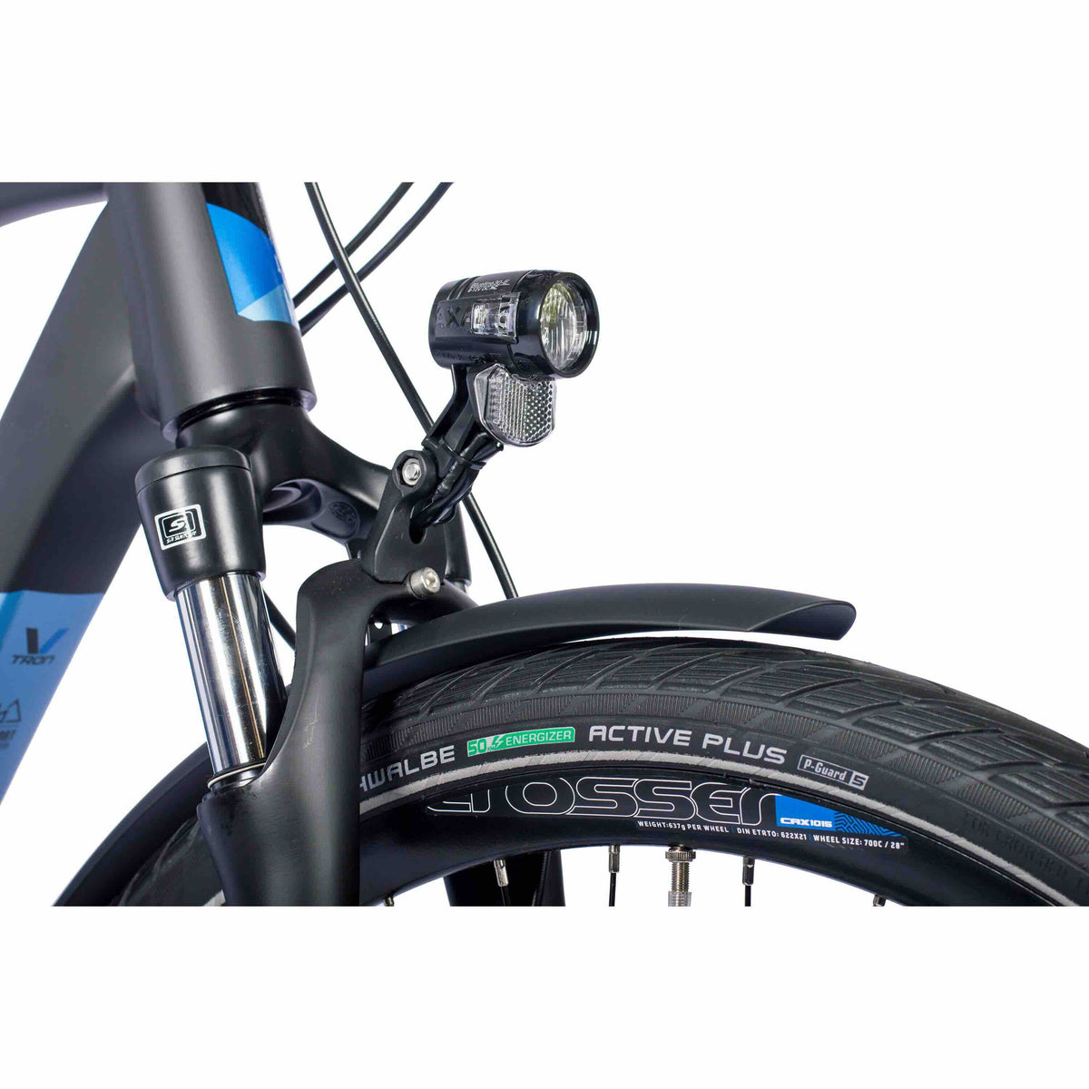 28" Men's E-Bike Trekking Bicycle V-TRON SHIMANO STEPS E-5000 418 Wh 9-Speed SHIMANO RD-T3000 - B-Stock