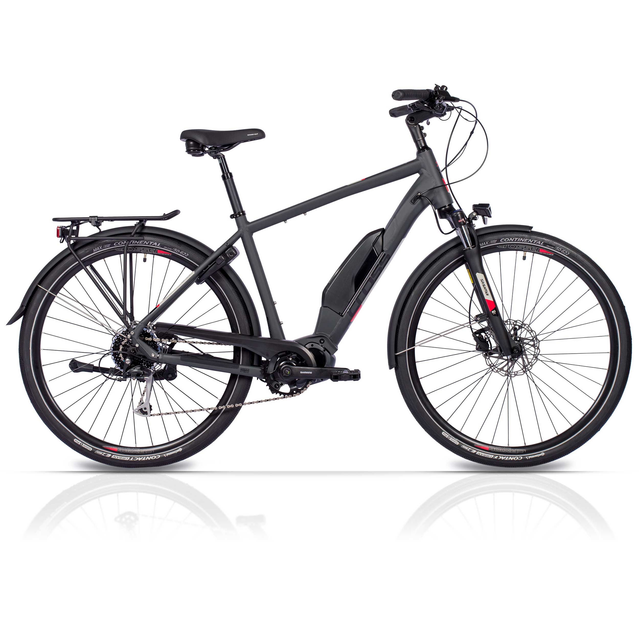 28" E-Bike Herren Trekking Fahrrad X-Tron SR1 SHIMANO STEPS E-6100 504Wh 9 GANG SHIMANO ALIVIO