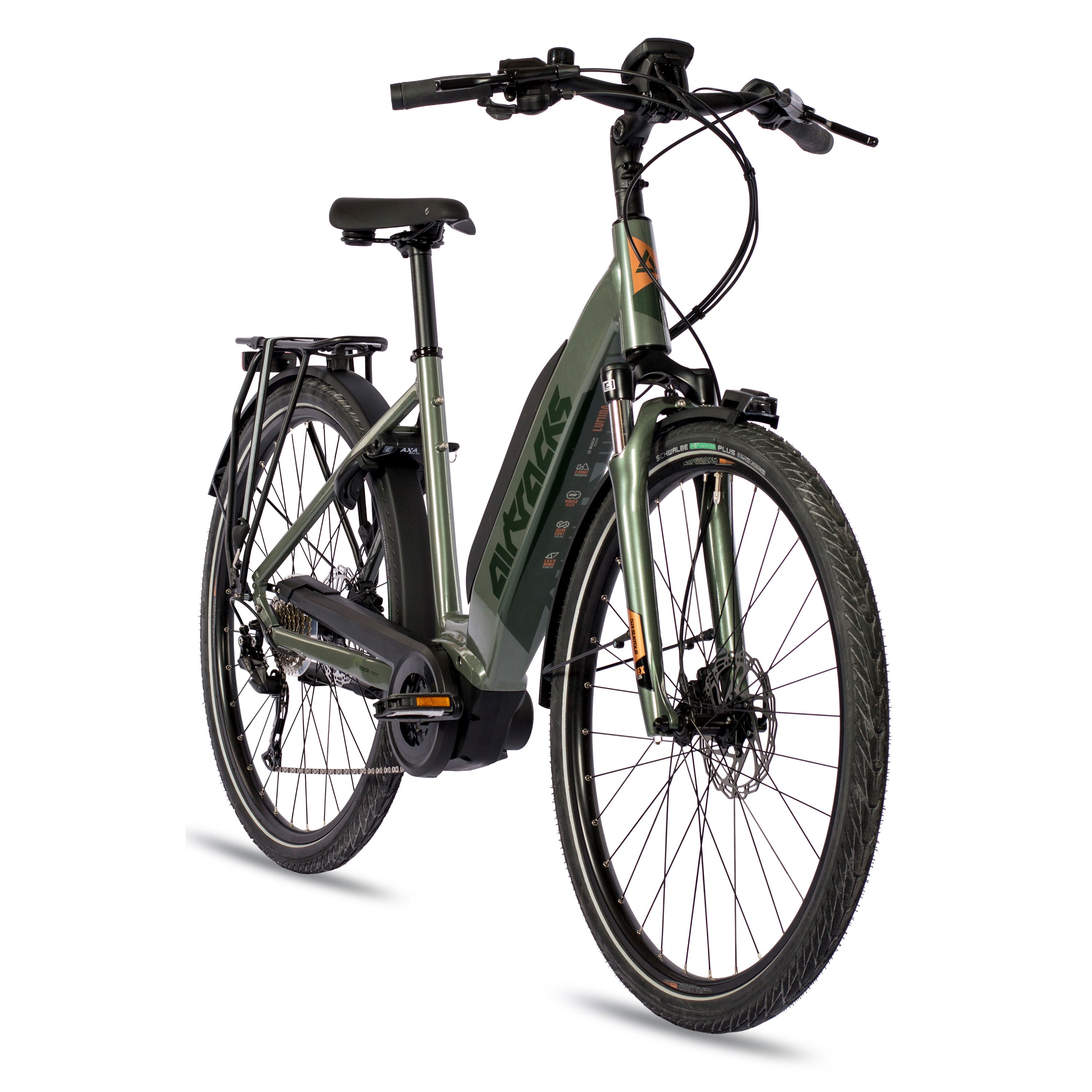 28" BICI ELETTRICA DA DONNA TREKKING LUMINA GX3 LS BOSCH ACTIVE PLUS LINE 500 WH 9 VELOCITÀ SHIMANO ALIVIO RD-M3100