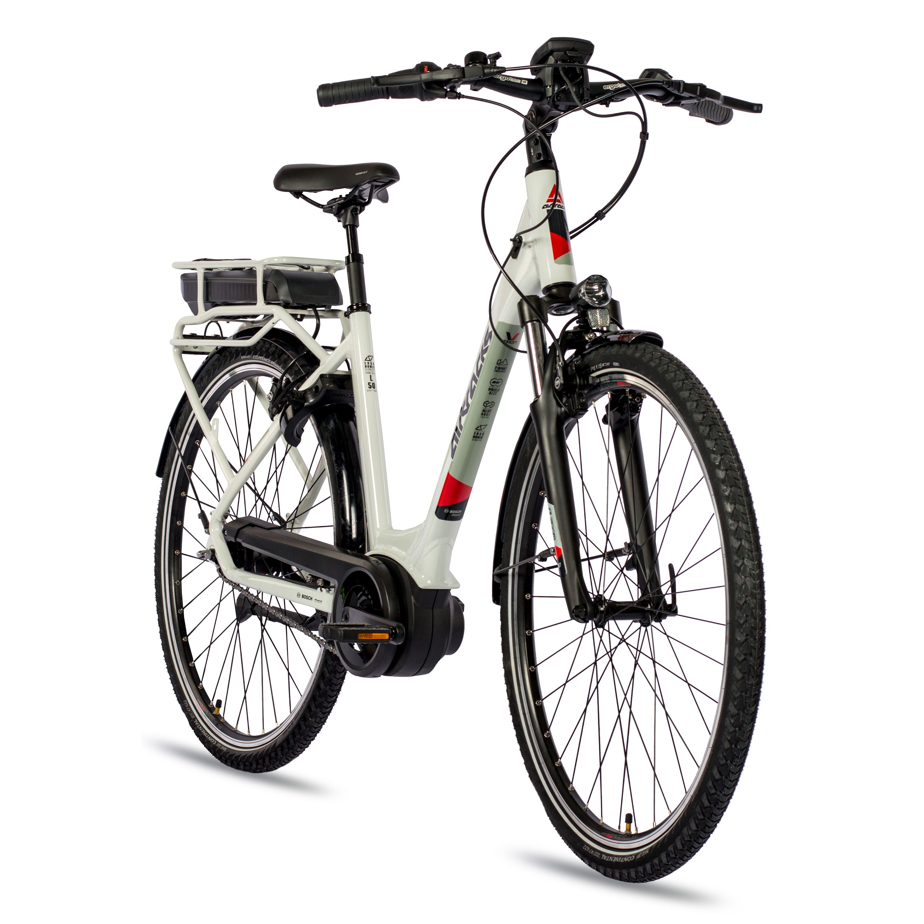 28" E-Bike City Fahrrad V-Tron RACK BOSCH ACTIVE LINE PLUS 400 Wh 7 GANG SHIMANO NEXUS RÜCKTRITTBREMSE