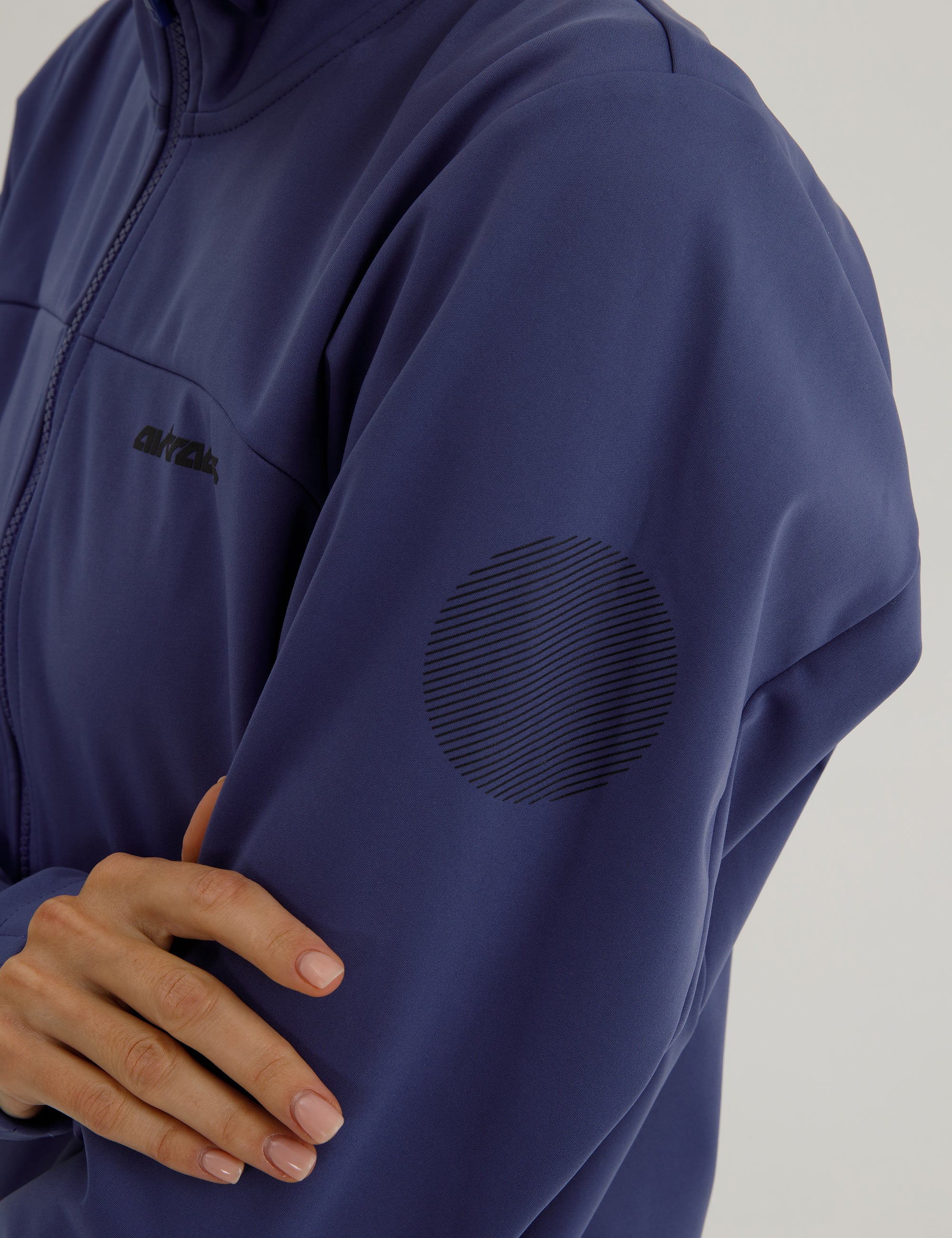 Giacca invernale da donna per bici Softshell termica linea Advance Blu