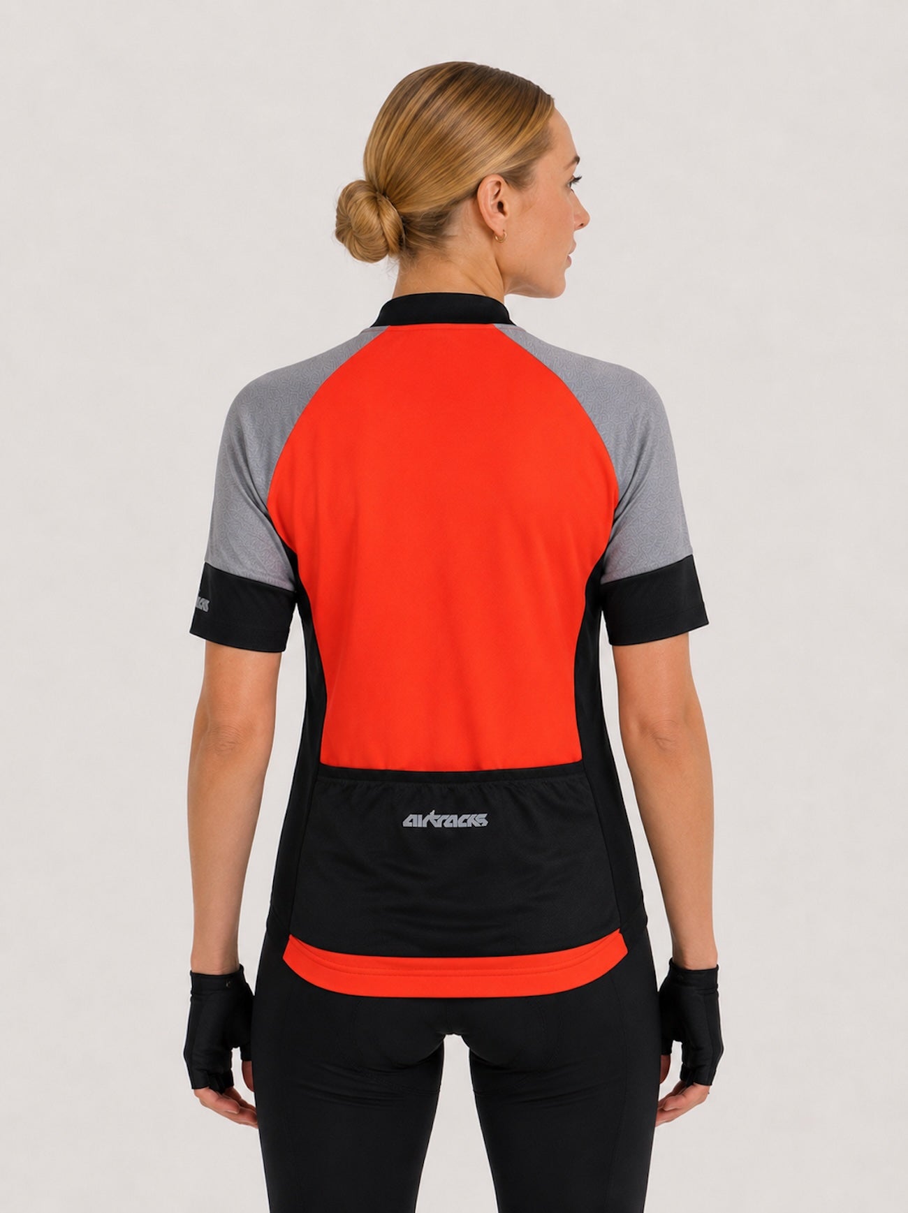 Damen Fahrradtrikot Kurzarm Radtrikot Pro Line Rot