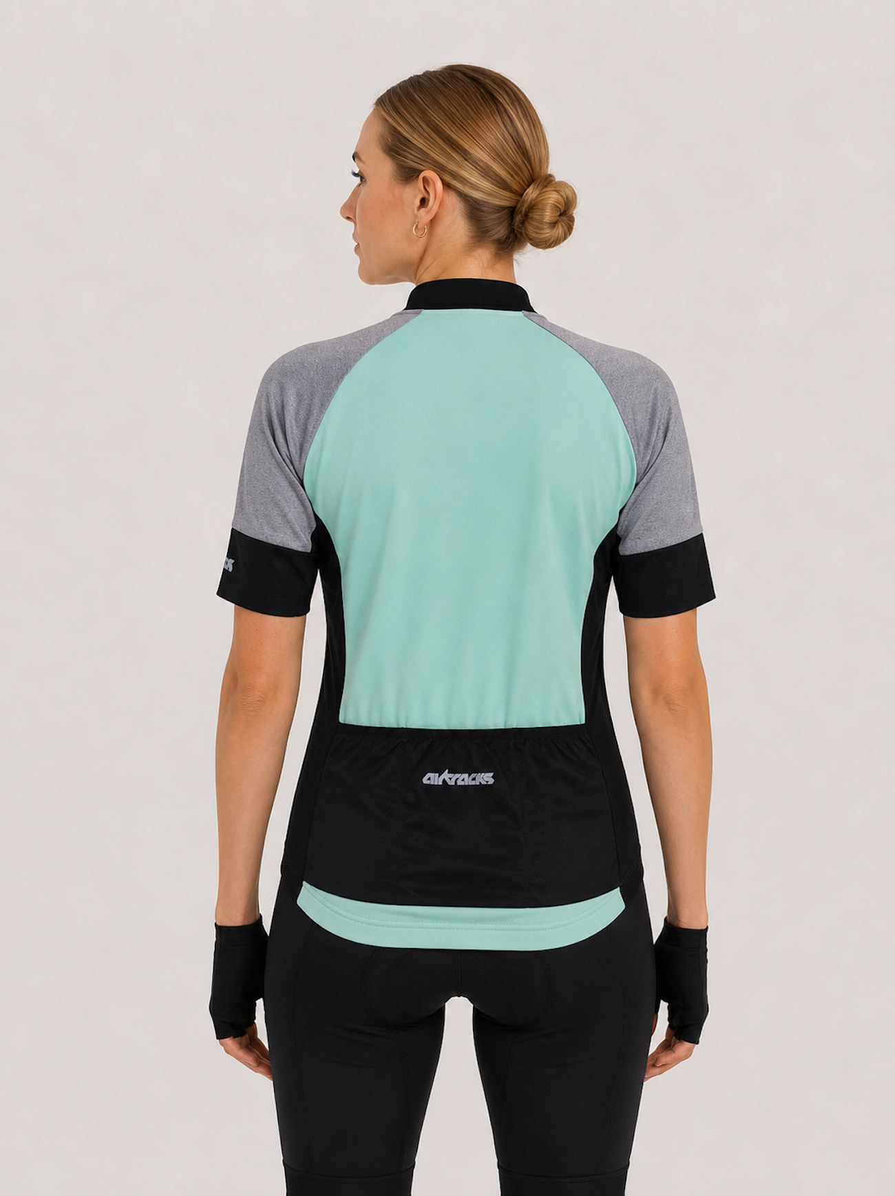 Damen Fahrradtrikot Kurzarm Radtrikot Pro Line Blau