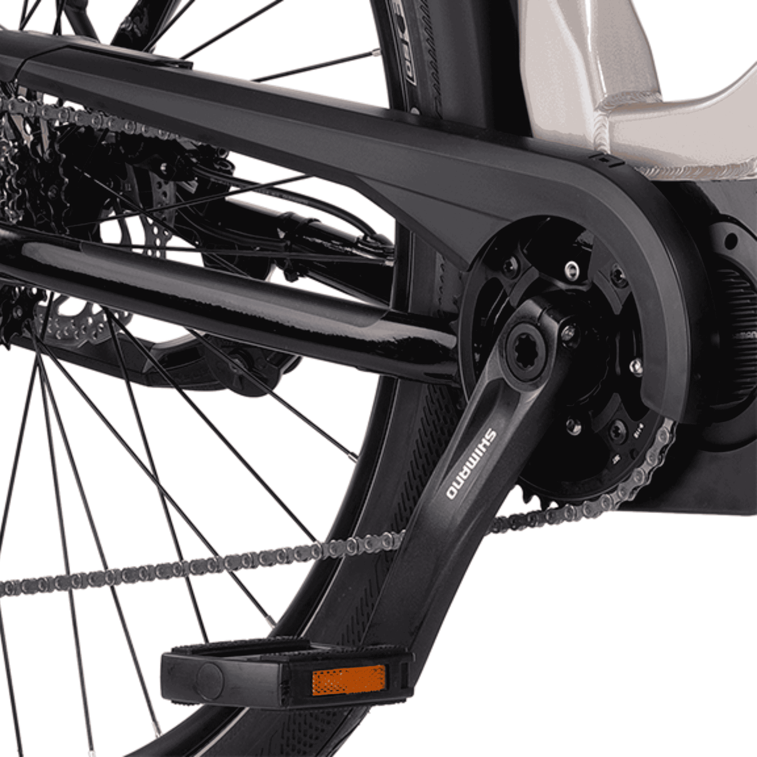 28" WOMEN’S E-BIKE LS TREKKING E-TOURING 12.8 CITY BIKE SHIMANO STEPS E7000 504 WH 10-SPEED SHIMANO DEORE RD-M5130 SGS