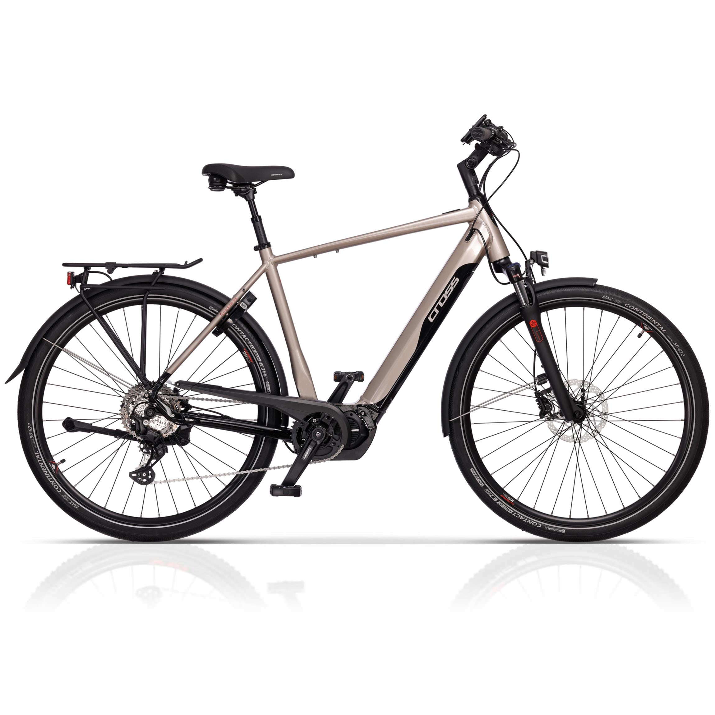 28" E-Bike Herren Trekking Fahrrad e-TOURING 12.8 City Bike SHIMANO STEPS E 7000 504 Wh 10 Gang SHIMANO DEORE RD-M5130 SGS
