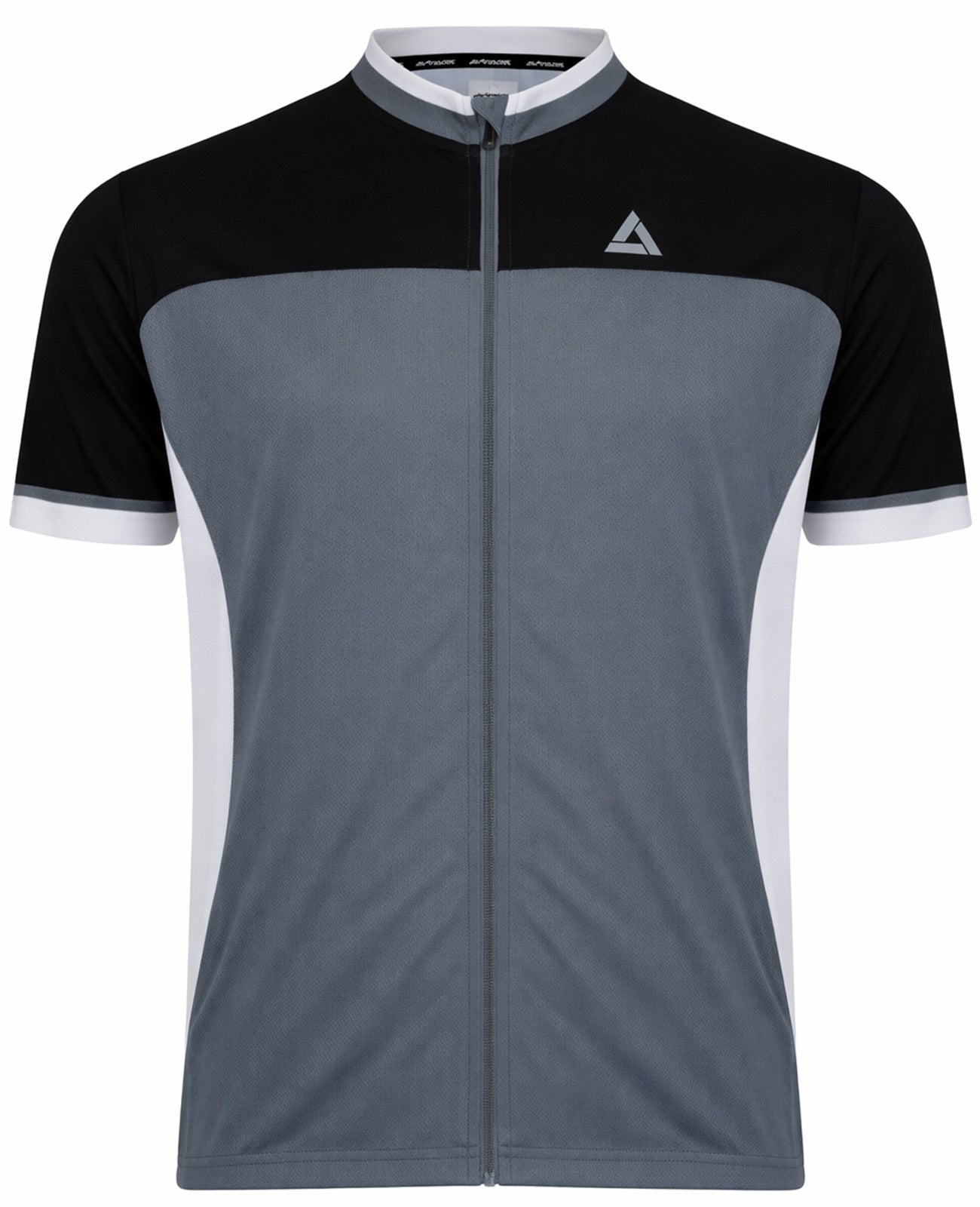 Herren Fahrradtrikot Kurzarm Radtrikot Pro T II Grau-Schwarz