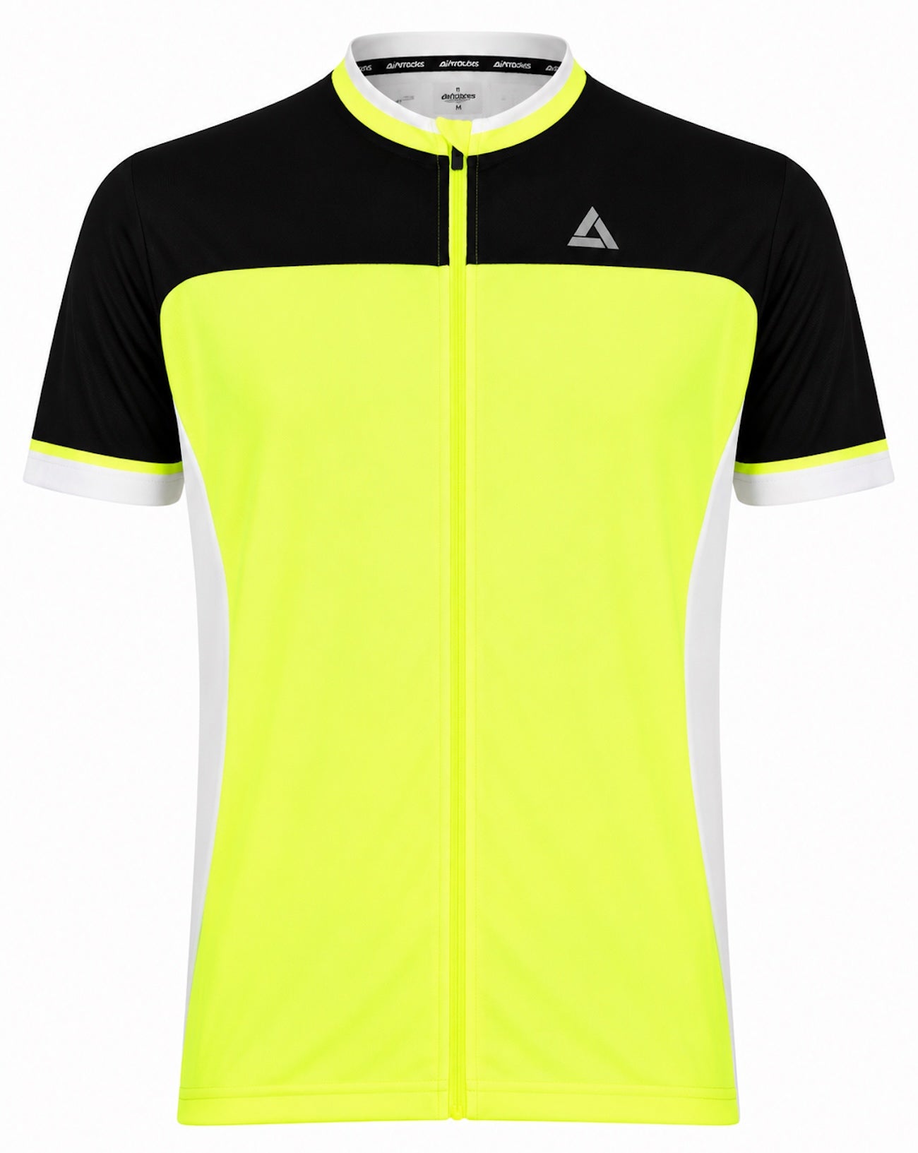 Herren Fahrradtrikot Kurzarm Radtrikot Pro T II Neon-Schwarz