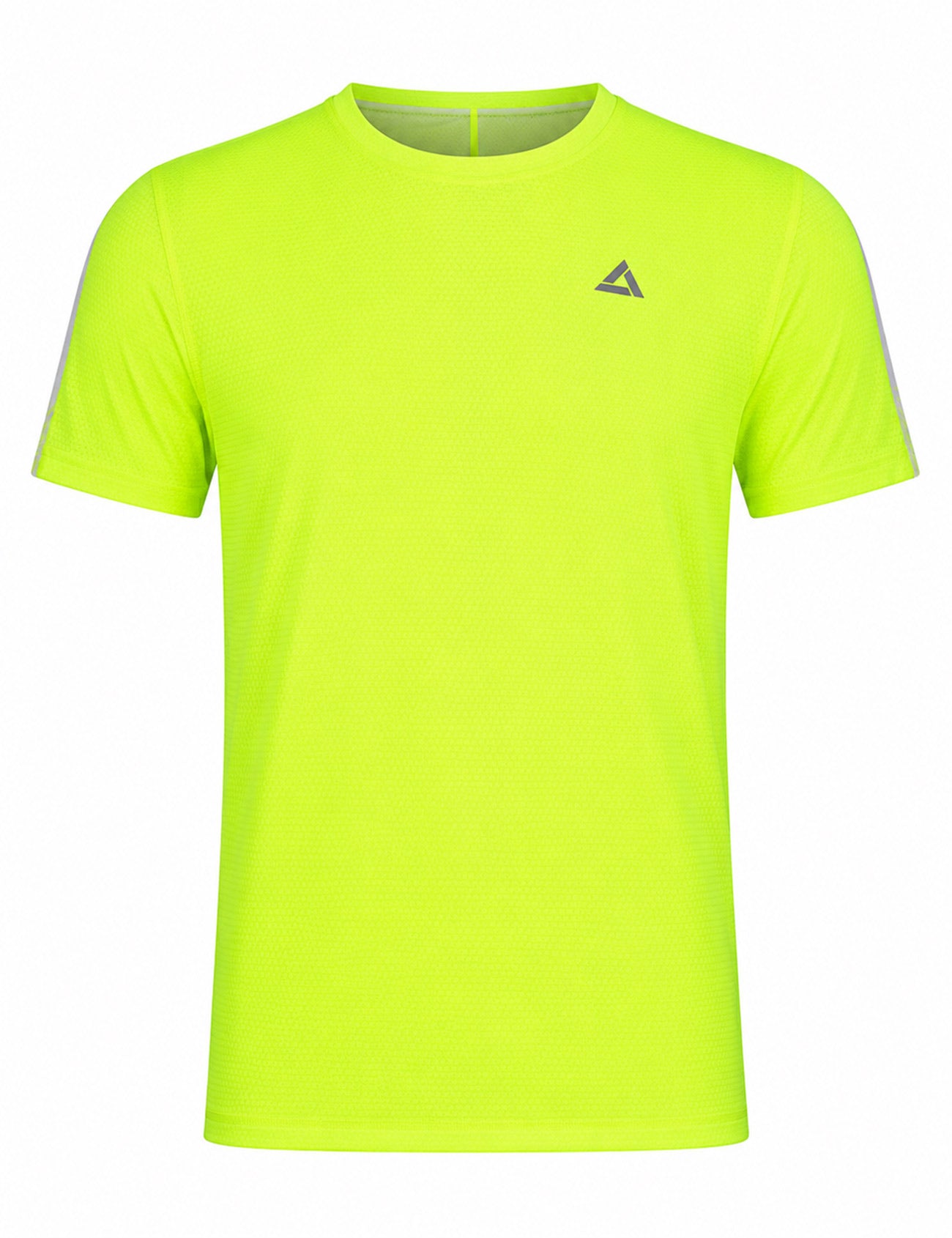 Herren Funktions Laufshirt Kurzarm Pro Line Neon Weiss