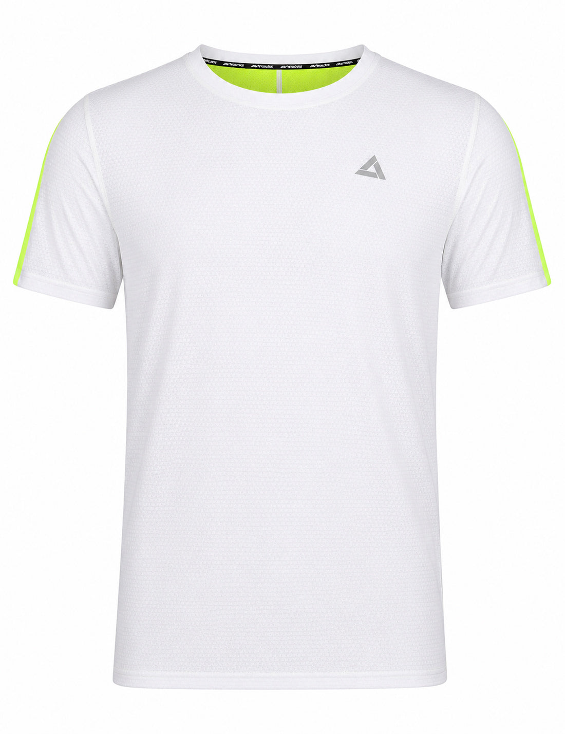 Herren Funktions Laufshirt Kurzarm Pro Line Weiss Neon